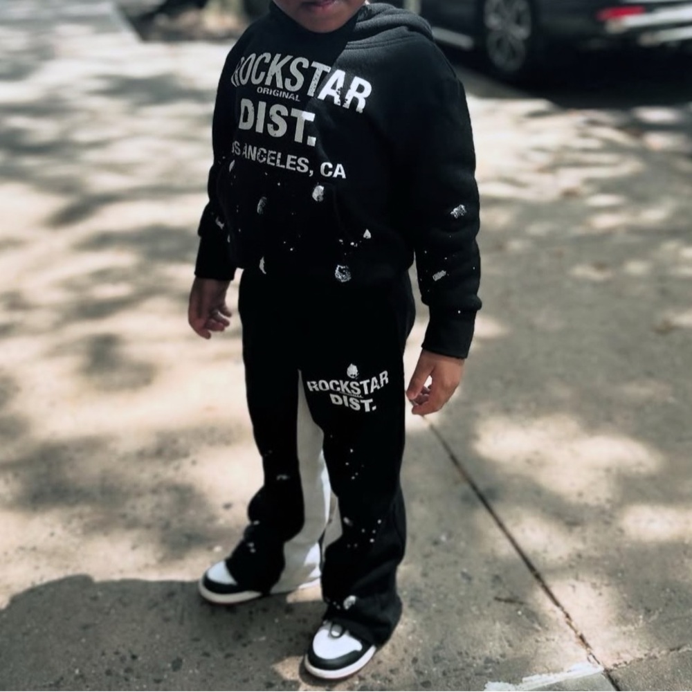 Black Kids Joggers Set 3T/4T